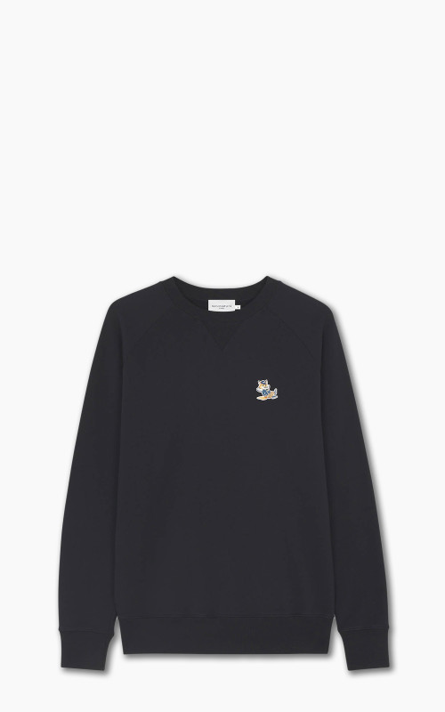 Maison Kitsuné Dressed Fox Patch Classic Sweatshirt Black