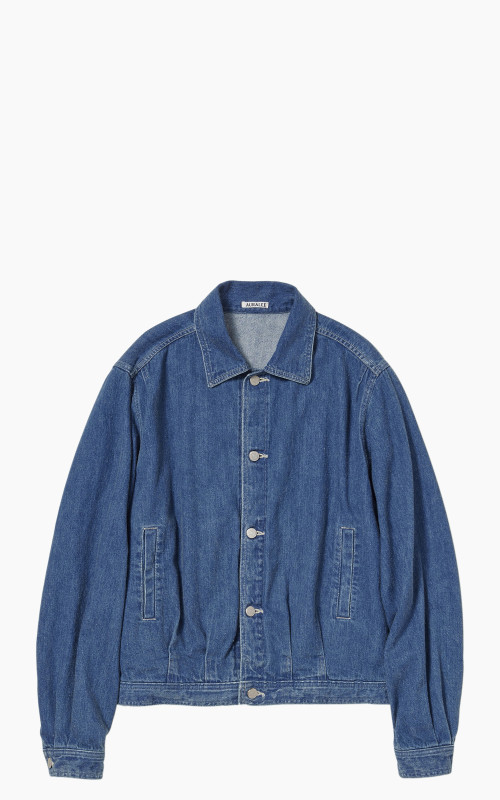 Auralee Selvedge Light Denim Blouson Light Indigo