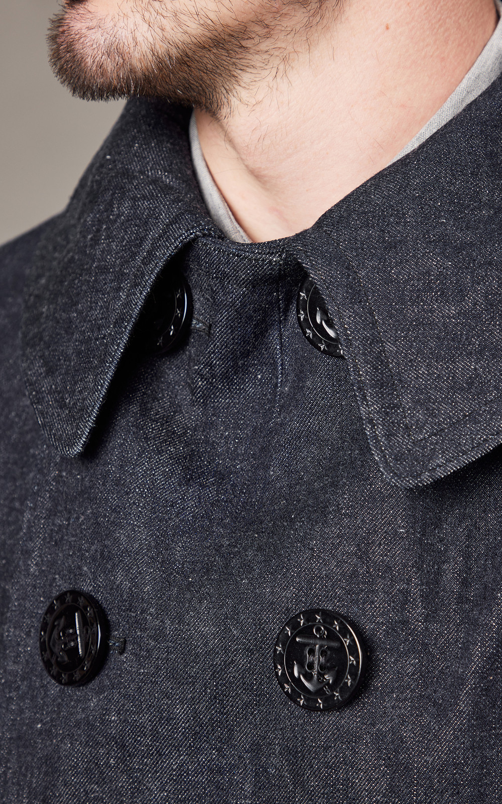 Warehouse & Co. Lot 2205 U.S. Navy 13Stars Pea Coat Indigo