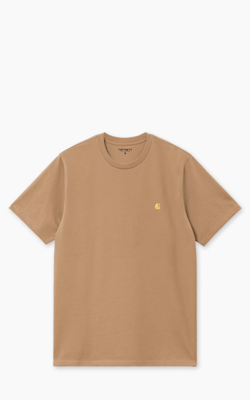 Carhartt WIP S/S Chase T-Shirt Dusty H Brown/Gold