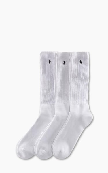 Polo Ralph Lauren Crew Sock 3-Pack White