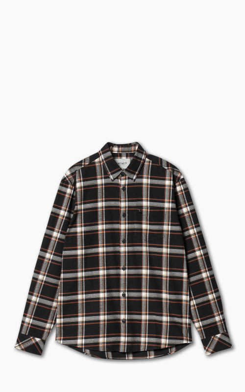 Carhartt WIP L/S Barten Shirt Barten Check Black/Black