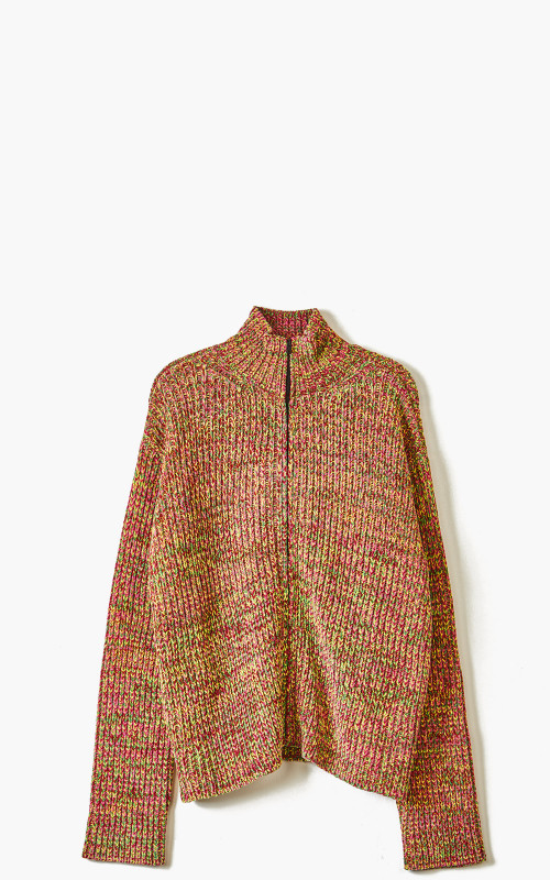 Marni Knit Cardigan Chenille Mix Color Burgundy