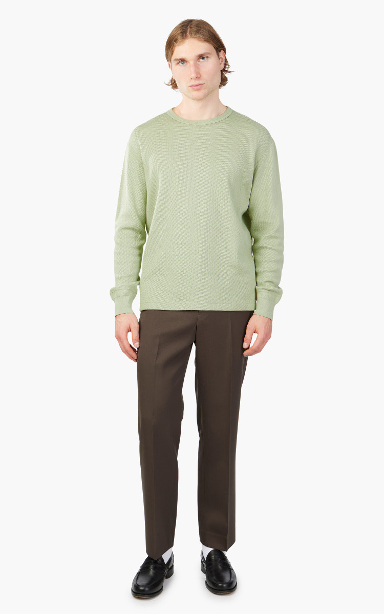 Auralee Light Thermal P/O Light Khaki | Cultizm