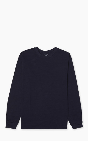 Momotaro Jeans MXTS1034 Yarn Dyed Longsleeve Tee Indigo 6.6oz