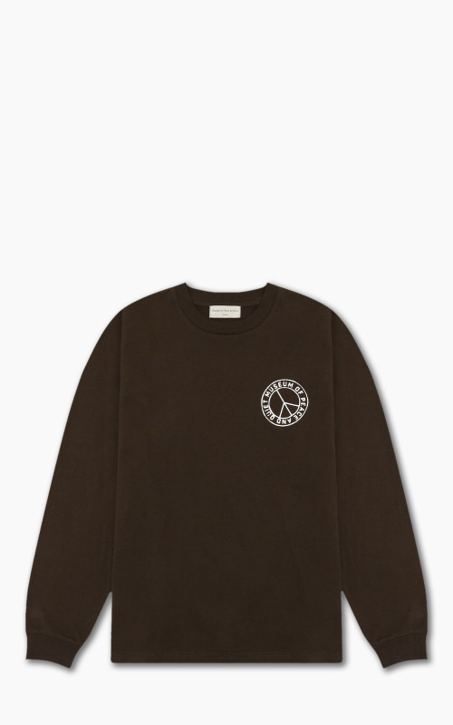 Museum of Peace & Quiet Badge LS Shirt Brown