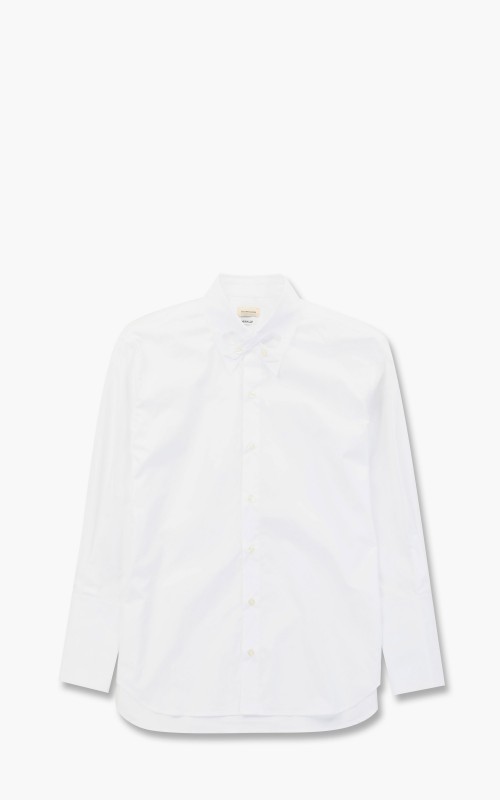 Stefan Cooke Infinity Collar Detail Cotton Shirt White