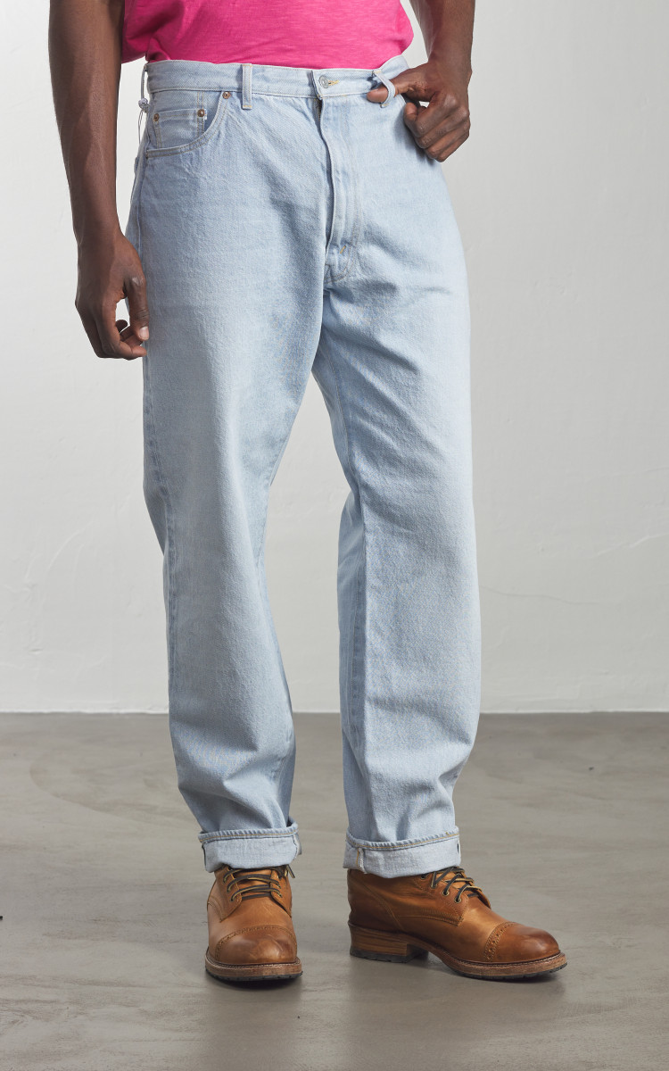 【2plan】Summer ice cooling denim pants long ver. 2PLAN