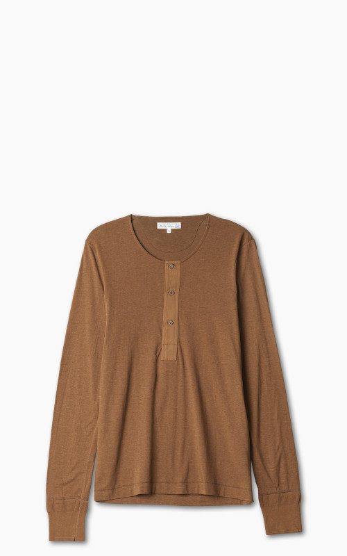 Merz b. Schwanen 102 Longsleeve Henley Tan