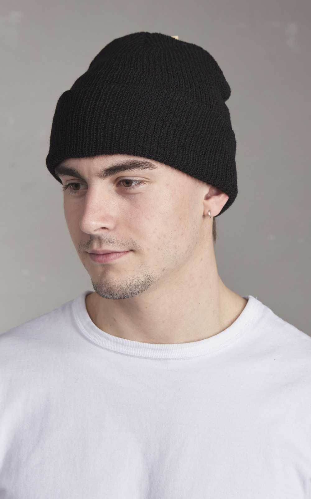 Wool Knit Watch Cap - Dark Navy
