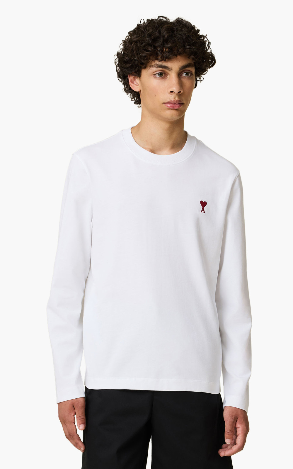 即発[Ami Paris] CO LONG SLEEVES ADC TSHIRT 関税送料込み AMI Paris Long Sleeves ADC T-Shirt White | Cultizm