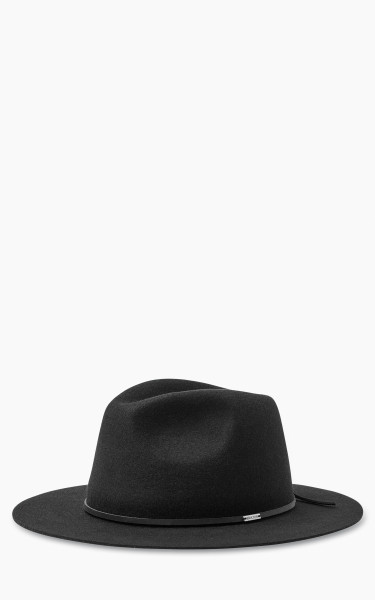 Brixton Wesley Fedora Wool Felt Hat Black