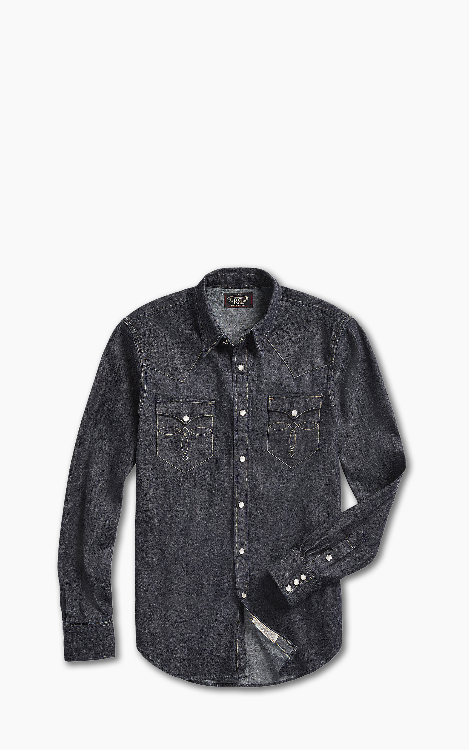 RRL Buffalo Western Shirt Denim Indigo Rinse | Cultizm