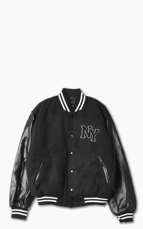 Military Surplus Varsity Jacket Black/Black