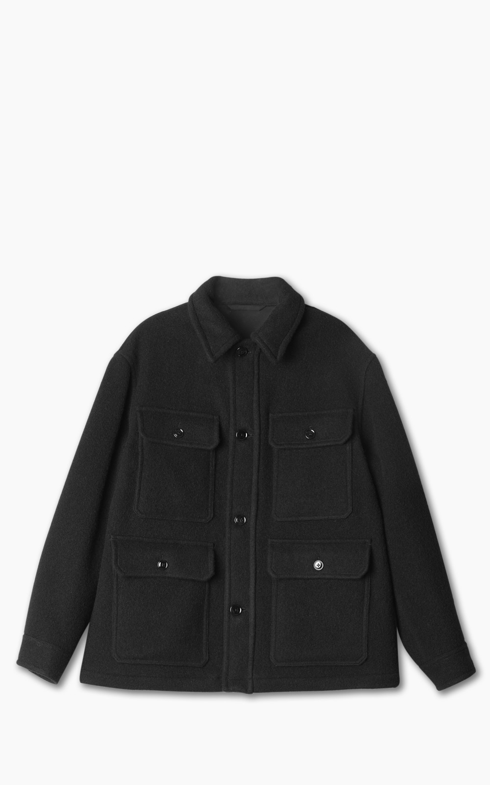 Lemaire Hunting Jacket Wool Black | Cultizm