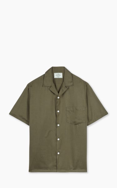 Portuguese Flannel Dogtown Camp Collar Shirt Olive