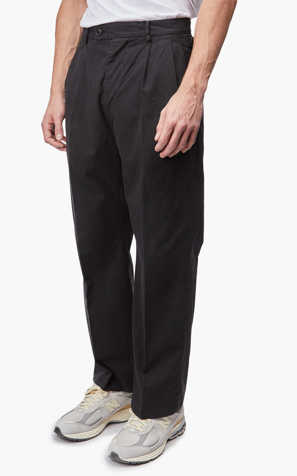Kaptain Sunshine Garment Dyed 2Pleats Straight Trousers Ink Black | Cultizm
