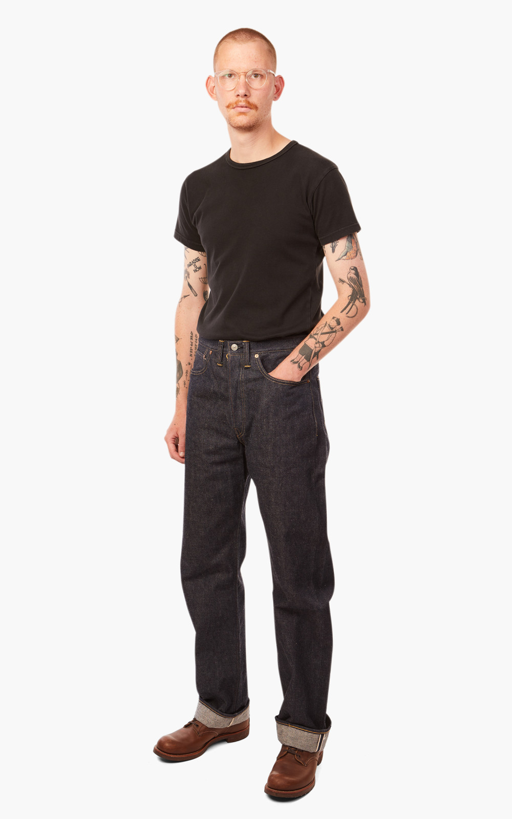 Warehouse & Co. Lot 1001XX 1947 Model Jeans Unwashed Indigo