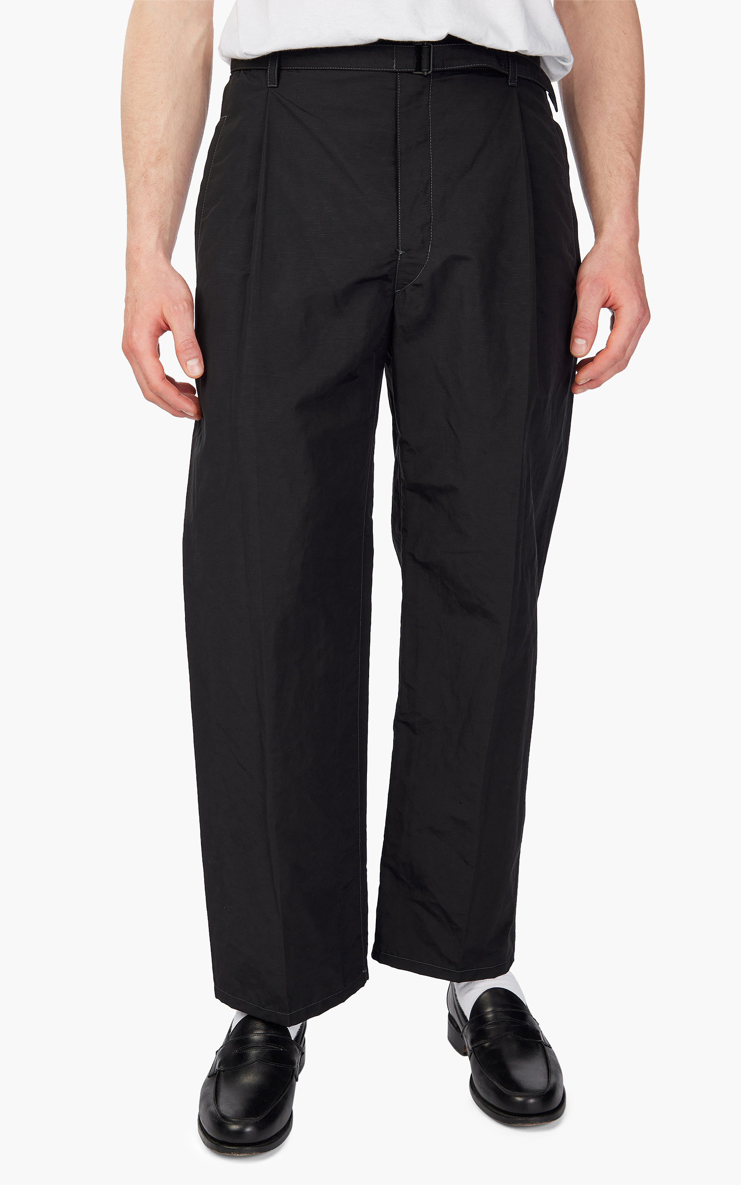 Lemaire Belted Easy Pants Black | Cultizm