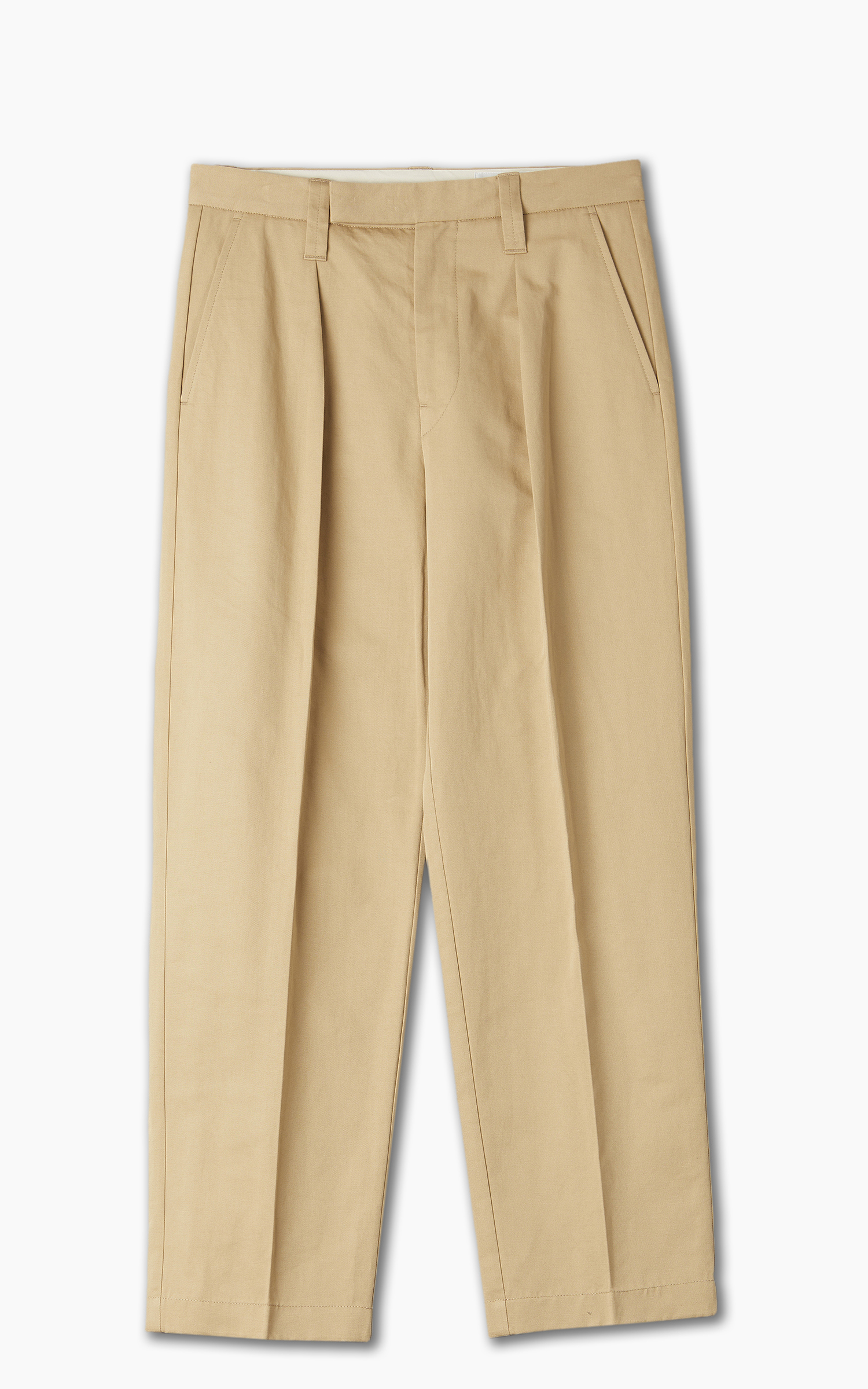 Lemaire One Pleat Pants Kraft Beige | Cultizm