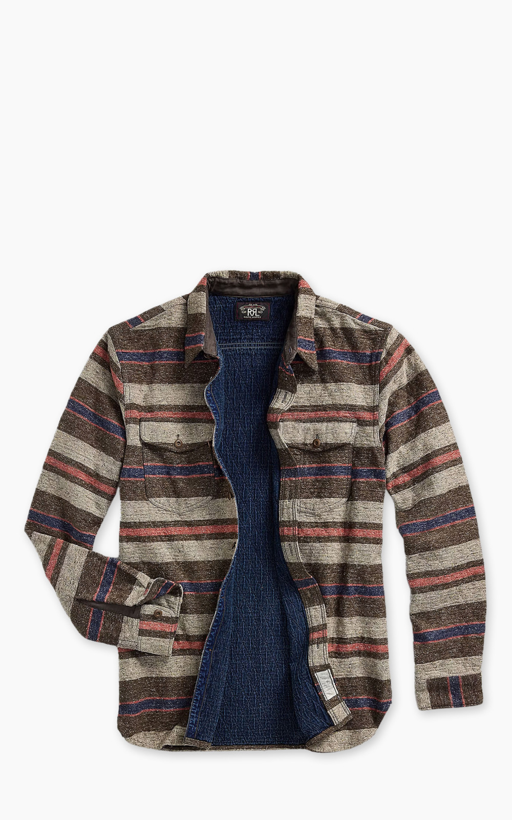 【極美品】RRL BEACON PULLOVER SHIRT ネイティブ EXCELLENT USED】RRL BEACON KNIT JACKET インディゴ ネイティブ
