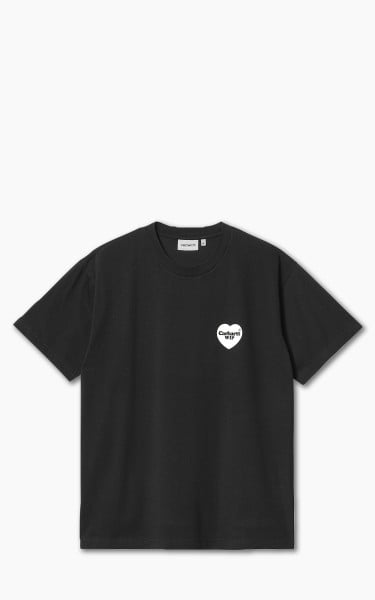 Carhartt WIP S/S Heart Bandana T-Shirt Black/White Stone Washed