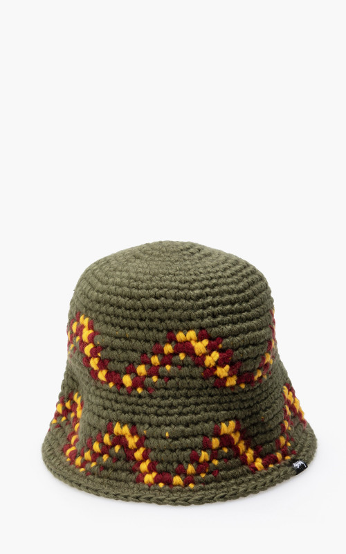 Giza Knit Bucket Hat Olive
