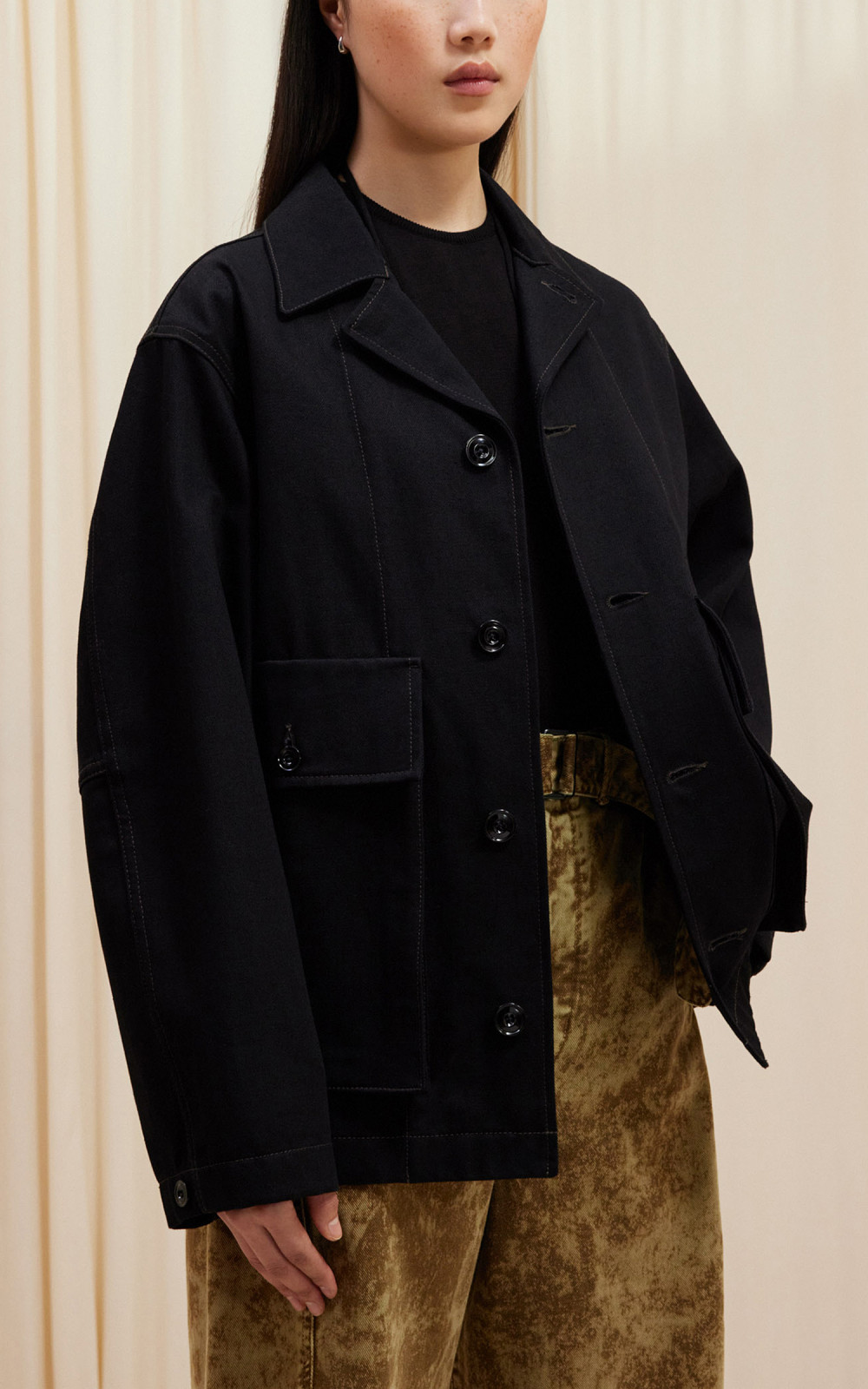 VESP DIGGERS ジャケット　XXL Lemaire Boxy Jacket Heavy Denim Black | Cultizm