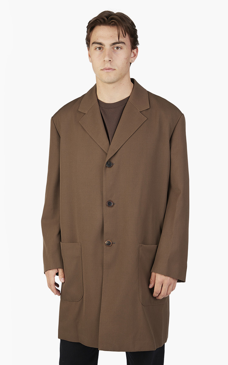 ジャケット・アウター AURALEE WOOL MAX GABARDINE TRENCH COAT Auralee Light Wool Max Gabardine Liner Coat - Beige | Garmentory