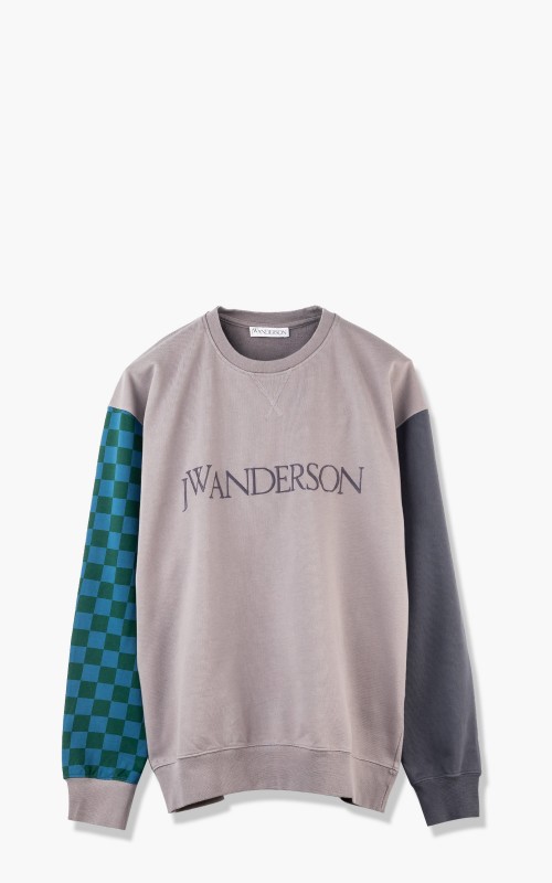 JW Anderson Colourblock Logo Sweatshirt Grey