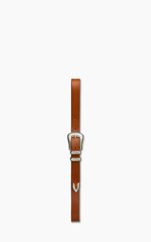 Nudie Jeans Western Silver Belt Toffee Brown