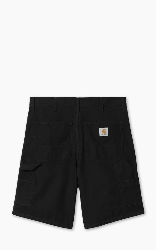 Carhartt WIP Double Knee Short Marshall Canvas Black Rinsed