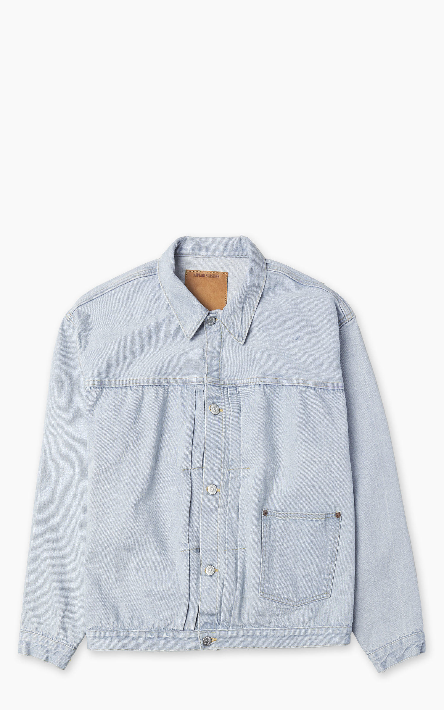 Kaptain Sunshine Denim Tracker 1P Jacket Indigo Ice Wash