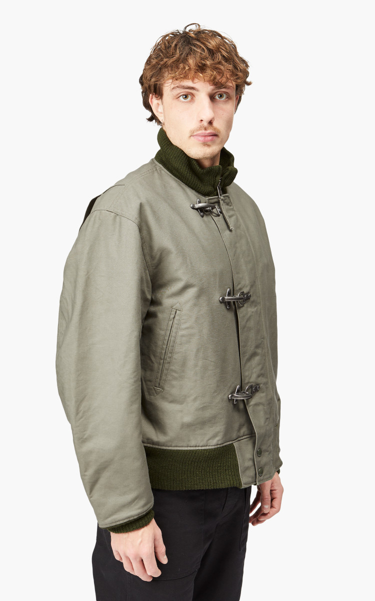Engineered Garments Deck Jacket Cotton Double Cloth Olive