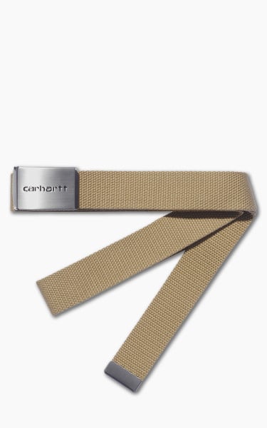 Carhartt WIP Clip Belt Chrome Dusty H Brown