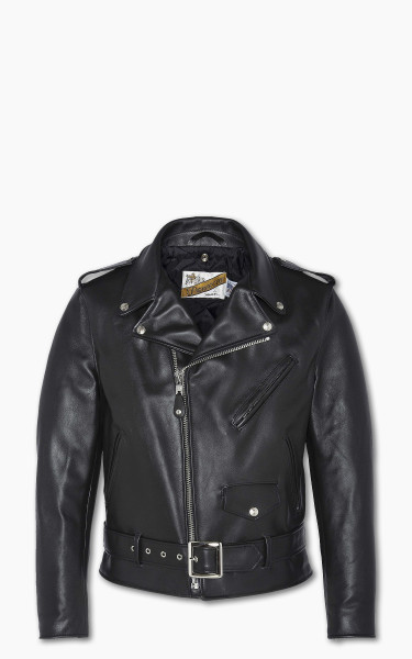 Schott NYC 618 Cowhide Perfecto Leather Jacket Black