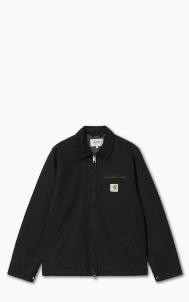Carhartt WIP Detroit Jacket Dearborn Canvas Heavy Stone Wash Black