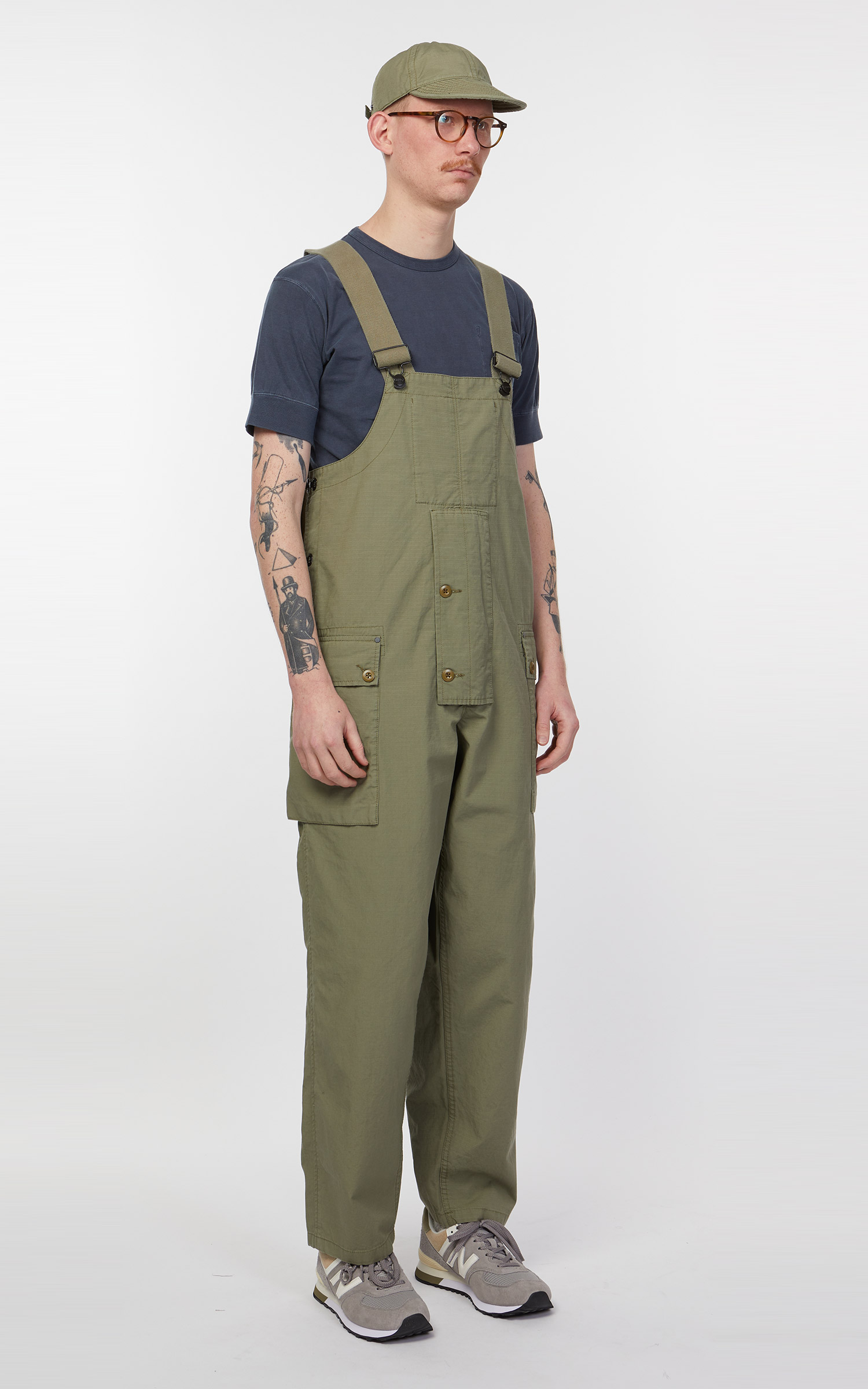 Nigel Cabourn Naval Dungaree Cotton Ripstop US Army | Cultizm