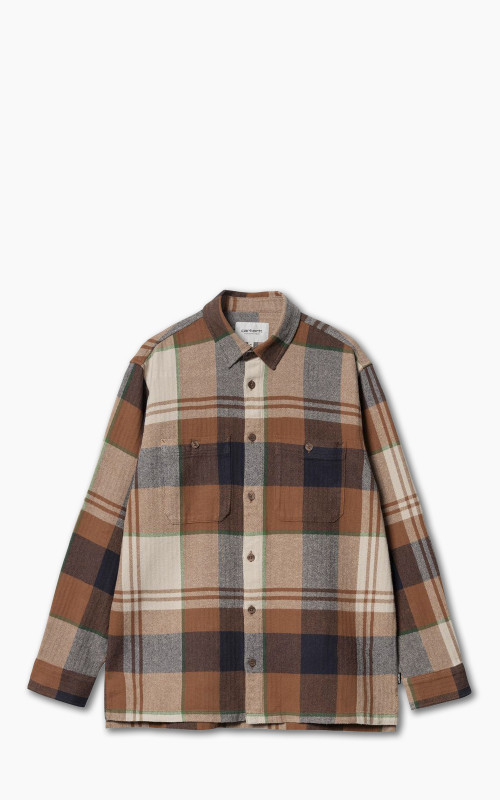 Carhartt WIP L/S Dellinger Shirt Check Beaver