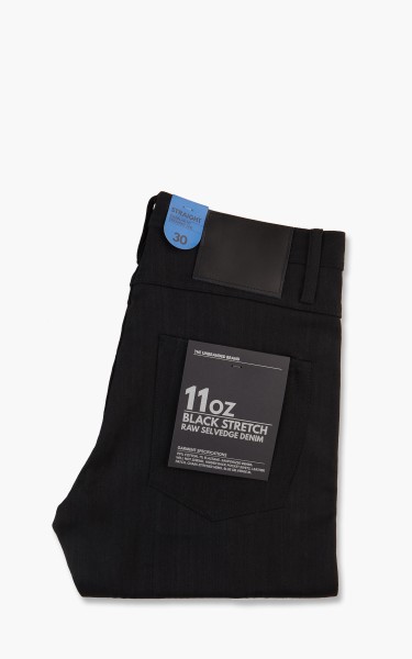 The Unbranded Brand UB344 Straight Fit Black Stretch Selvedge 11oz UB344