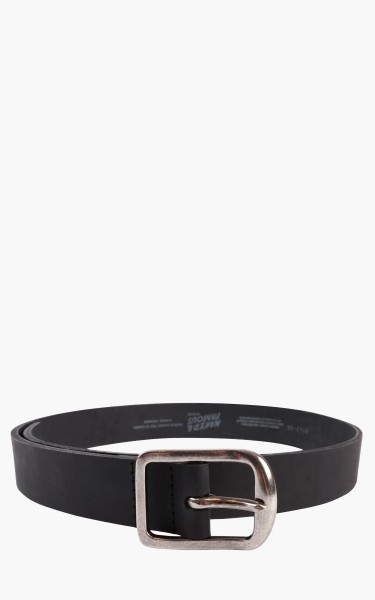 Naked &amp; Famous Denim Thick Belt Bovine Leather 7mm Black