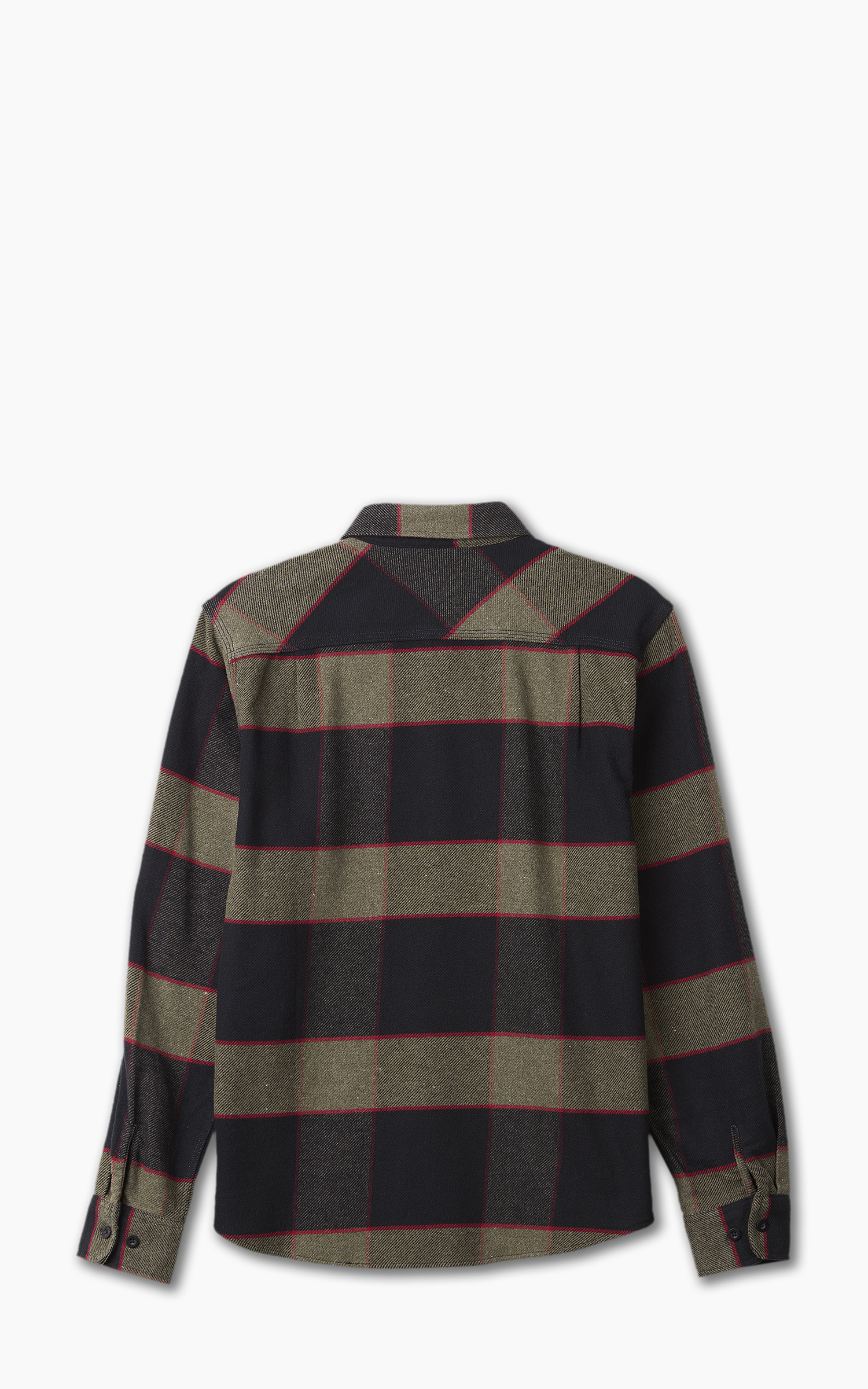 Brixton Bowery L/S Flannel Heather Grey/Charcoal | Cultizm