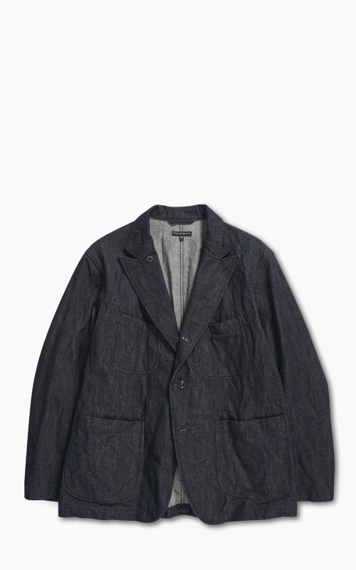 Engineered Garments Bedford Jacket Indigo Cotton Broken Denim