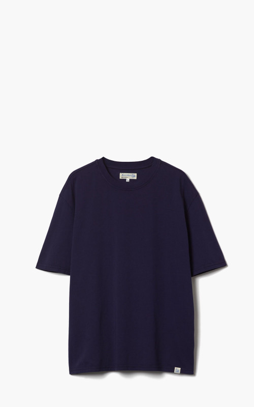 Merz b. Schwanen CTOS02 Oversized Crew Neck Tee Deep Blue