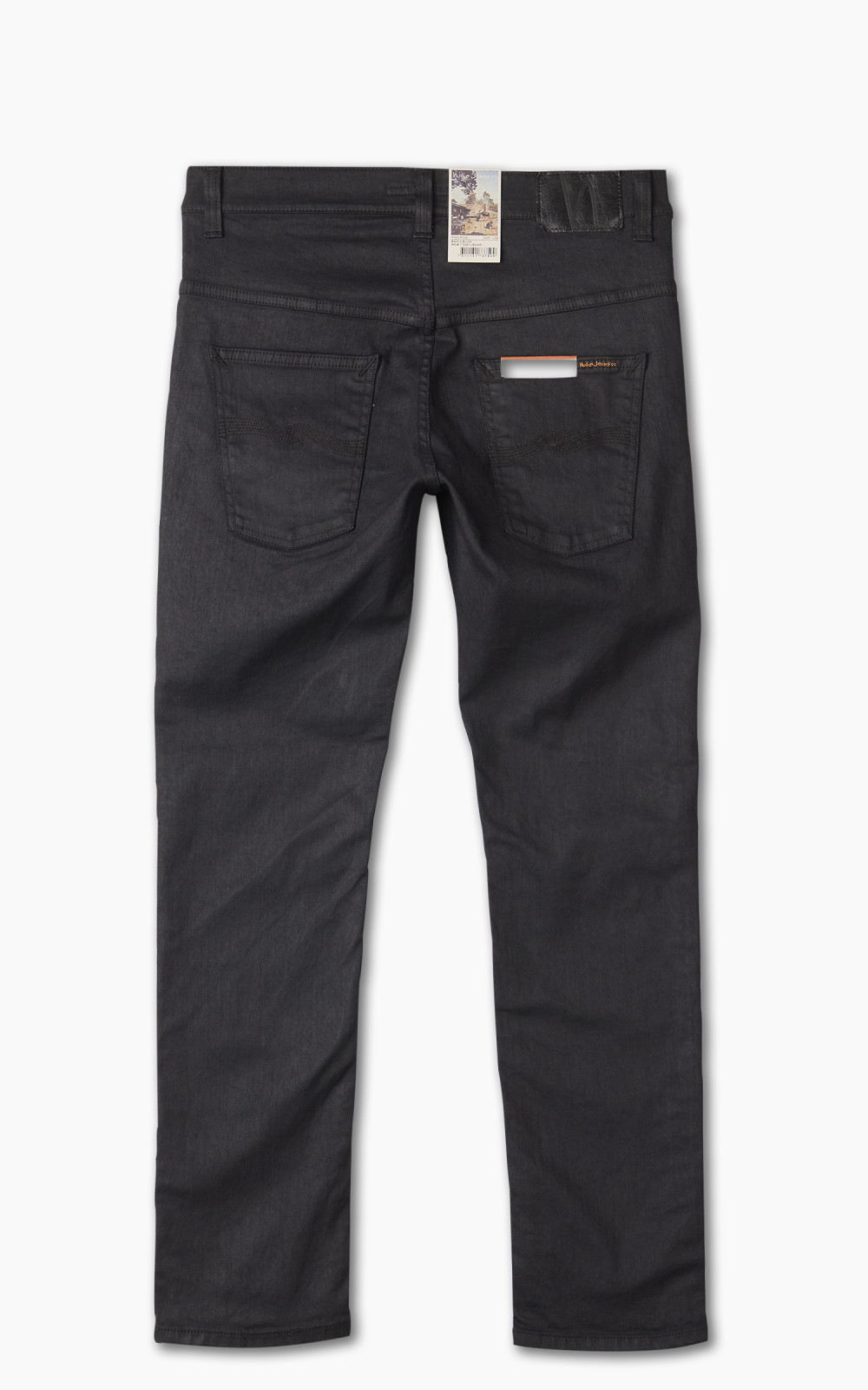 Nudie Jeans Thin Finn Back 2 Black 12oz Cultizm