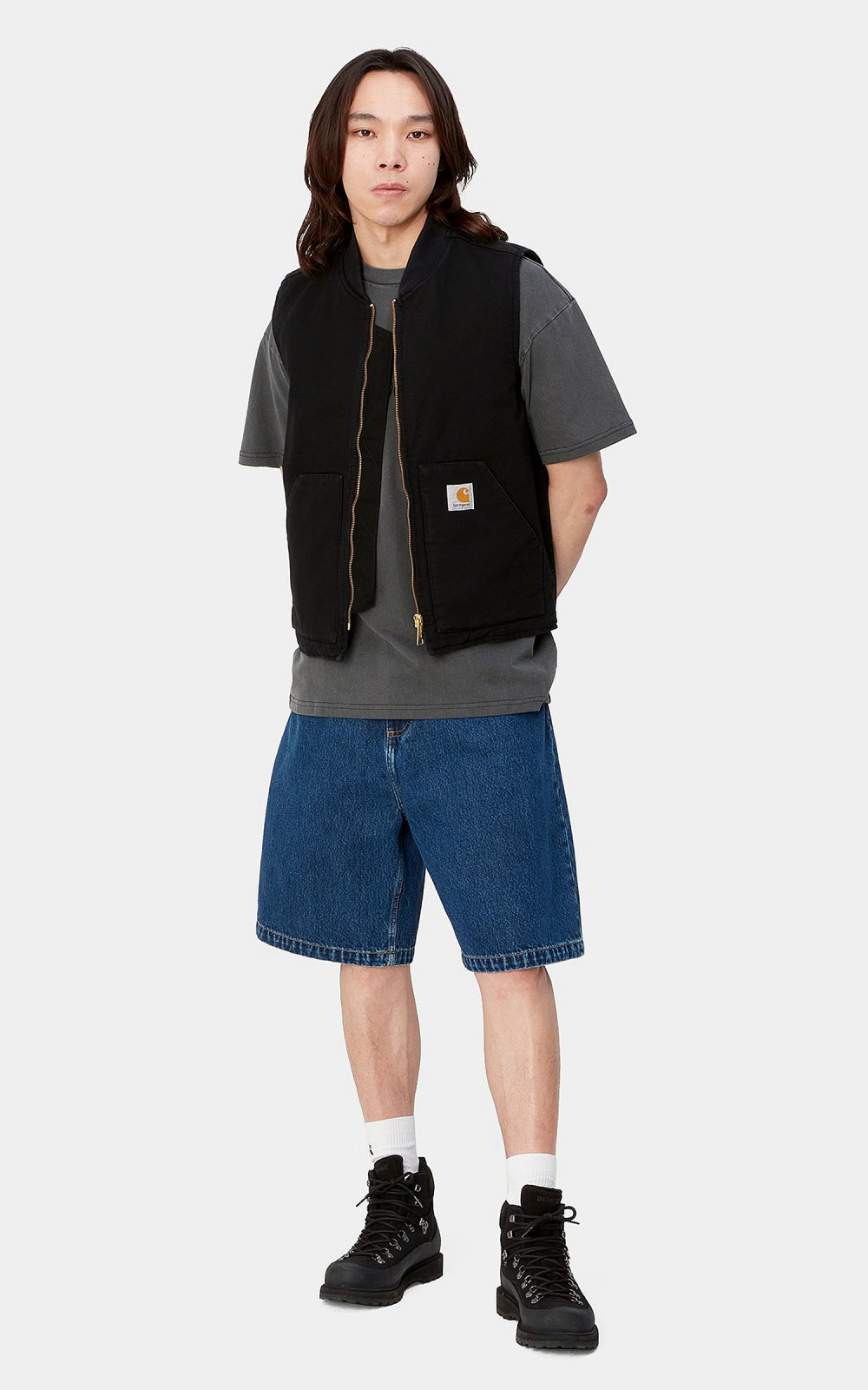 Pop Trading Company x Carhartt Classic Vest - Black | Flatspot
