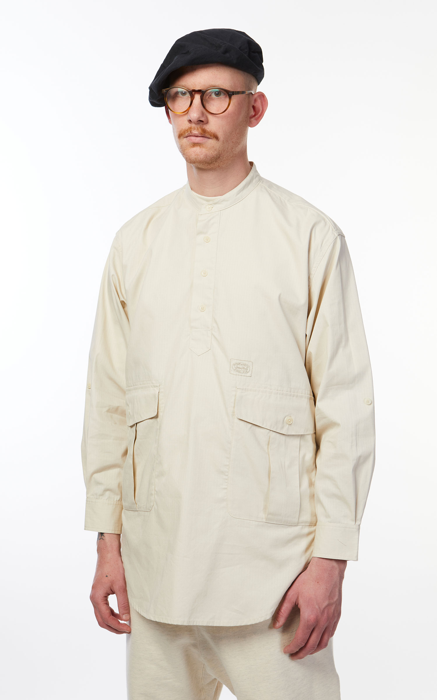 Snow Peak Takibi Light Ripstop Pullover Shirt Ivory | Cultizm