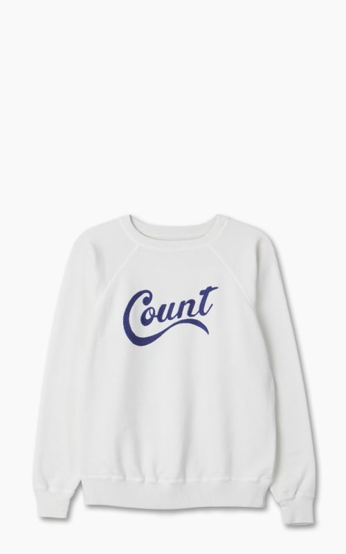 Fullcount 3765-2 "Count" Raglan Sleeve College Sweatshirt Off White