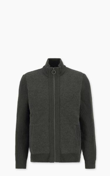 Barbour Knit Jacket Milburn Dark Olive
