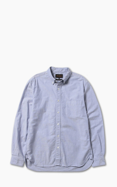 Beams Plus Oxford Button-Down Shirt Blue
